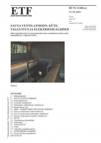 RT 91-11260 Sauna ventilatsioon 1