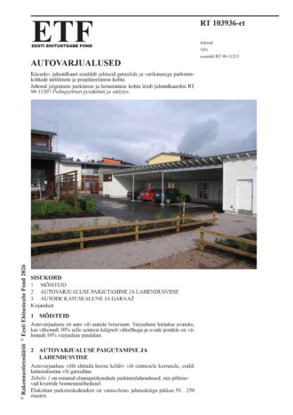 RT 103936-et Autovarjualused